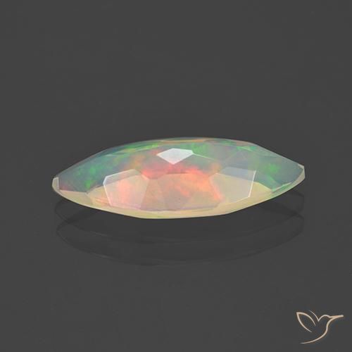 Opale Multicolore naturale da 1.71 ct, Taglio marquise, Trasparente