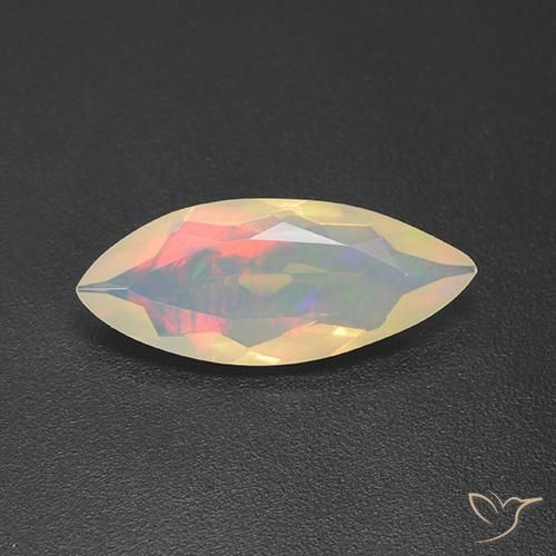 1.68ct Naturale Multicolore Opale, Taglio marquise, Trasparente, Photo A