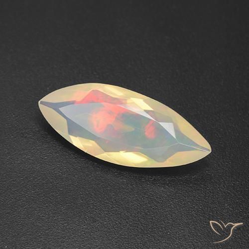 Opale Multicolore naturale da 1.68 ct, Taglio marquise, Trasparente