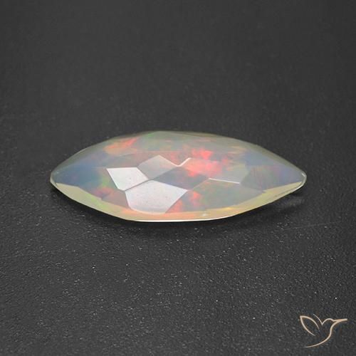Opale Multicolore naturale da 1.68 ct, Taglio marquise, Trasparente