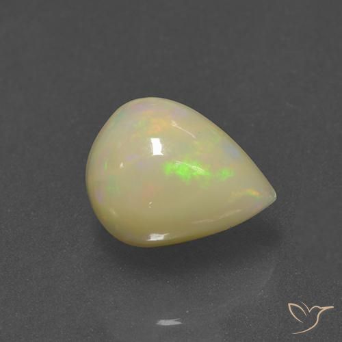 Opale Multicolore naturale da 1.70 ct, Forma a pera, Traslucido