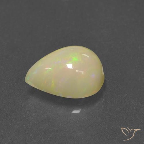 Opale Multicolore naturale da 1.70 ct, Forma a pera, Traslucido