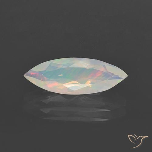 1.27ct Naturale Multicolore Opale, Taglio marquise, Trasparente