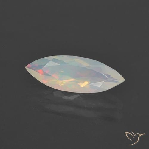 Opale Multicolore naturale da 1.27 ct, Taglio marquise, Trasparente