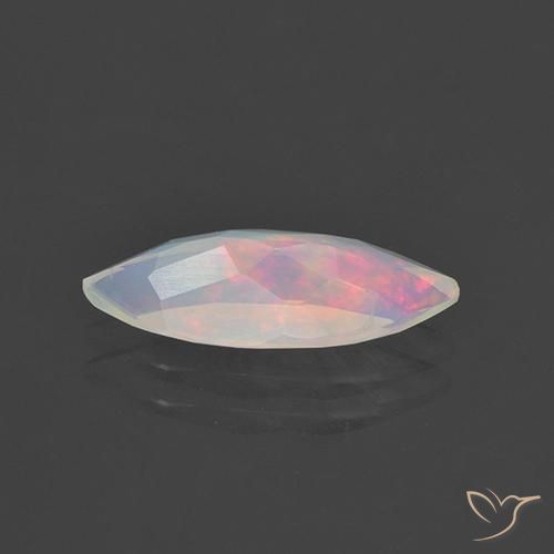 Opale Multicolore naturale da 1.27 ct, Taglio marquise, Trasparente