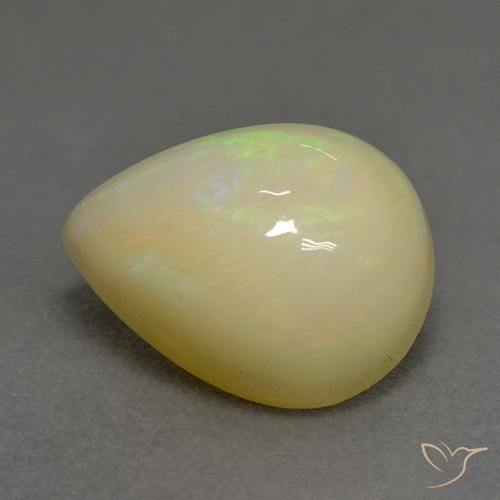 Opale Multicolore naturale da 1.58 ct, Forma a pera, Traslucido