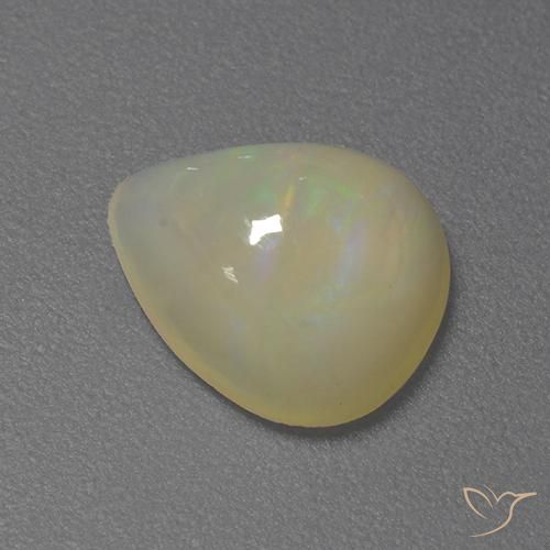 Opale Multicolore naturale da 1.55 ct, Forma a pera, Traslucido
