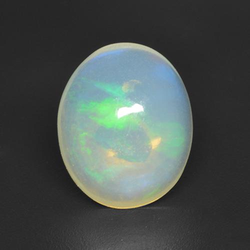 1.86ct Naturale Multicolore Opale, Ovale, Trasparente