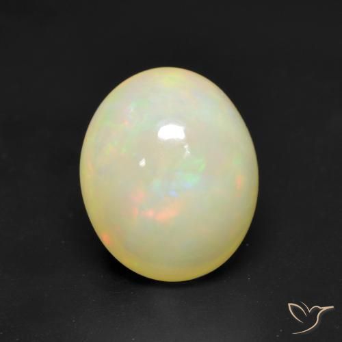 2.90ct Naturale Multicolore Opale, Ovale, Traslucido