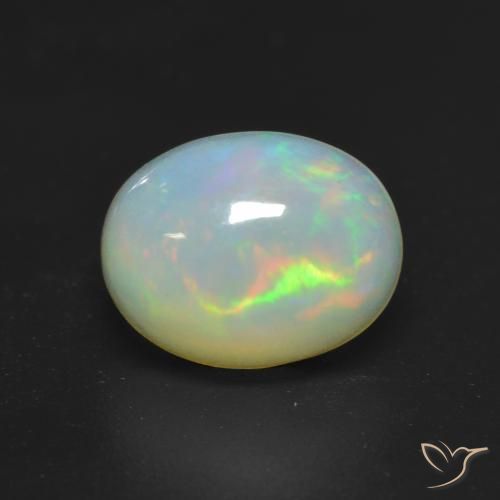 Opale Multicolore naturale da 1.14 ct, Ovale, Traslucido