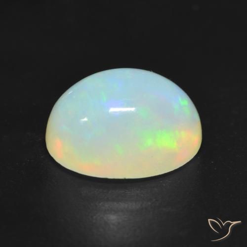 Opale Multicolore naturale da 1.14 ct, Ovale, Traslucido