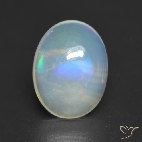 1.43ct Naturale Multicolore Opale, Ovale, Trasparente