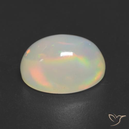 Opale Multicolore naturale da 1.54 ct, Ovale, Trasparente