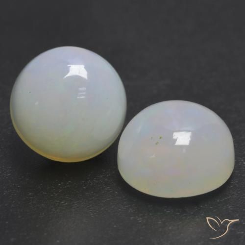 Gemme di Opale Multicolore naturale da 2.03 ct, Rotondo, Trasparente