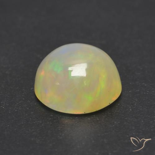 Opale Multicolore naturale da 0.94 ct, Rotondo, Trasparente