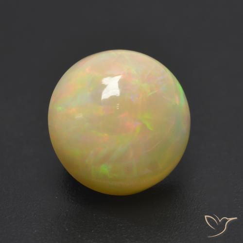 Opale Multicolore naturale da 1.10 ct, Rotondo, Traslucido