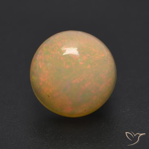 Opale Multicolore naturale da 1.05 ct, Rotondo, Traslucido