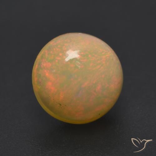 Opale Multicolore naturale da 1.05 ct, Rotondo, Traslucido