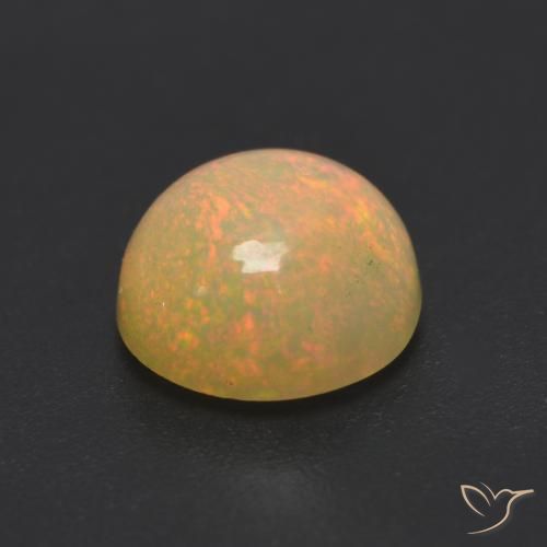 Opale Multicolore naturale da 1.05 ct, Rotondo, Traslucido