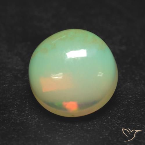 Opale Multicolore naturale da 0.85 ct, Rotondo, Trasparente