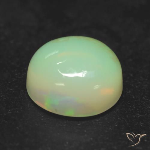 Opale Multicolore naturale da 0.85 ct, Rotondo, Trasparente