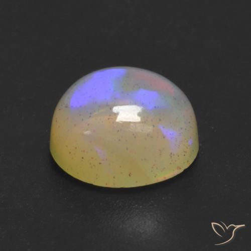 Opale Multicolore naturale da 1.01 ct, Rotondo, Trasparente