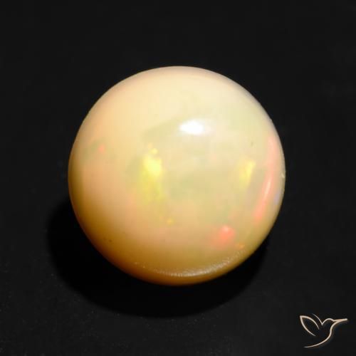 Opale Multicolore naturale da 1.10 ct, Rotondo, Traslucido