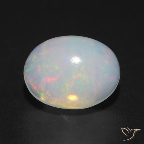 1.22ct Naturale Multicolore Opale, Ovale, Trasparente