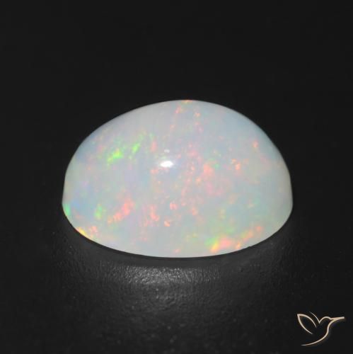 Opale Multicolore naturale da 1.22 ct, Ovale, Trasparente