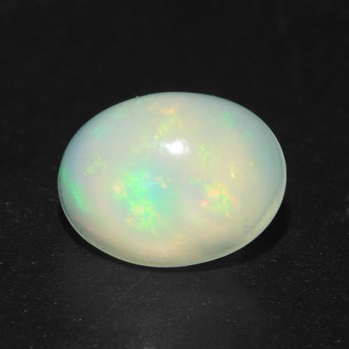 Opale Multicolore naturale da 0.96 ct, Taglio ovale, Trasparente