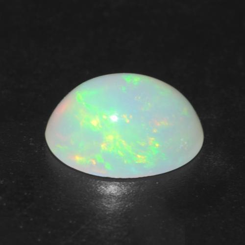 Opale Multicolore naturale da 0.96 ct, Taglio ovale, Trasparente