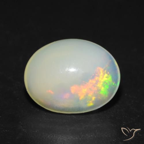 Opale Multicolore naturale da 1.08 ct, Ovale, Trasparente