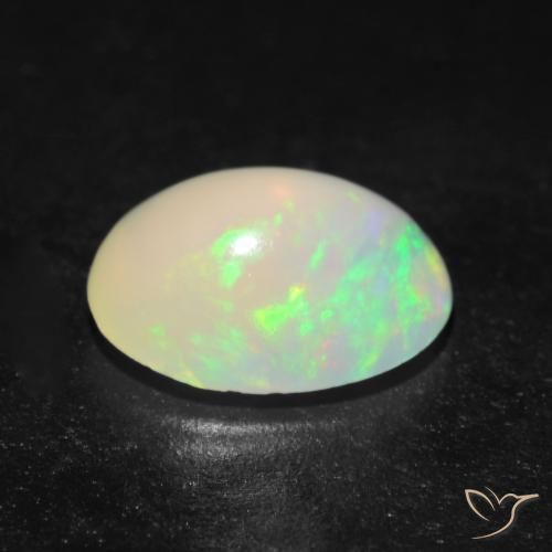 Opale Multicolore naturale da 1.08 ct, Ovale, Trasparente