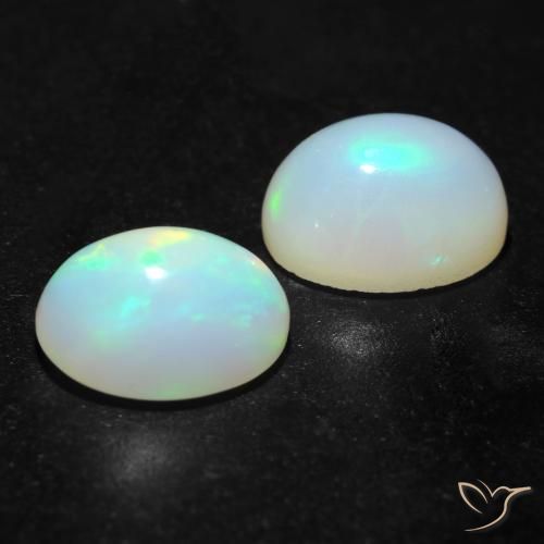 Gemme di Opale Multicolore naturale da 2.77 ct, Ovale, Trasparente
