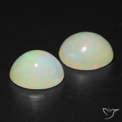 Gemme di Opale Multicolore naturale da 2.59 ct, Ovale, Traslucido