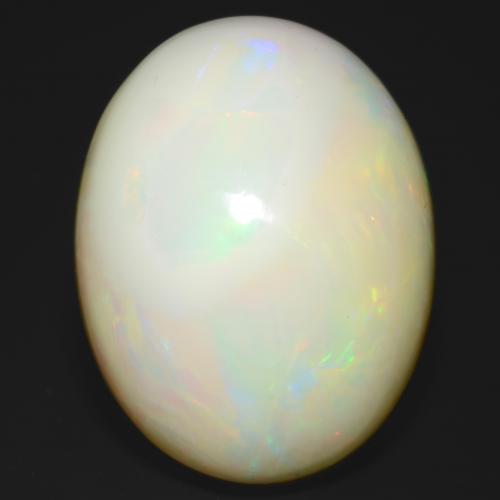 Opale Multicolore naturale da 25.93 ct, Taglio ovale, Opaco