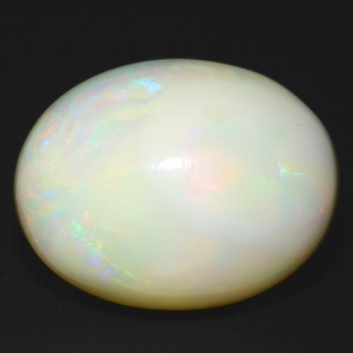 Opale Multicolore naturale da 25.93 ct, Taglio ovale, Opaco
