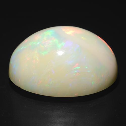 Opale Multicolore naturale da 25.93 ct, Taglio ovale, Opaco