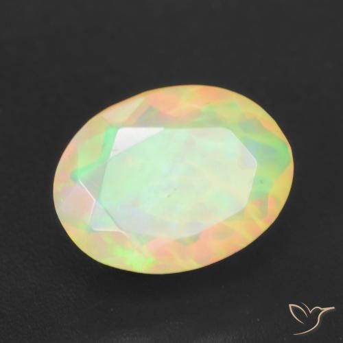 Opale Multicolore naturale da 1.15 ct, Ovale, Traslucido