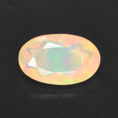 Opale Multicolore naturale da 1.33 ct, Taglio ovale, Trasparente