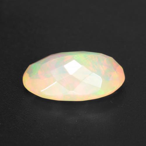 Opale Multicolore naturale da 1.33 ct, Taglio ovale, Trasparente