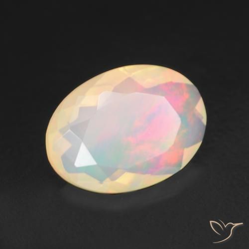 Opale Multicolore naturale da 1.34 ct, Ovale, Trasparente