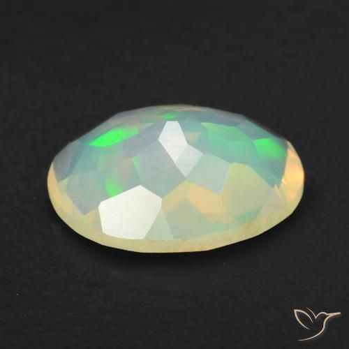 Opale Multicolore naturale da 0.73 ct, Ovale, Trasparente