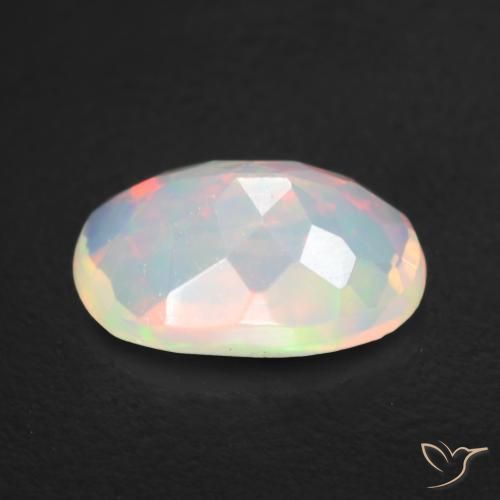 Opale Multicolore naturale da 1.03 ct, Ovale, Trasparente