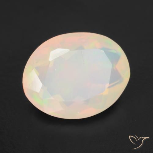 Opale Multicolore naturale da 1.34 ct, Ovale, Traslucido