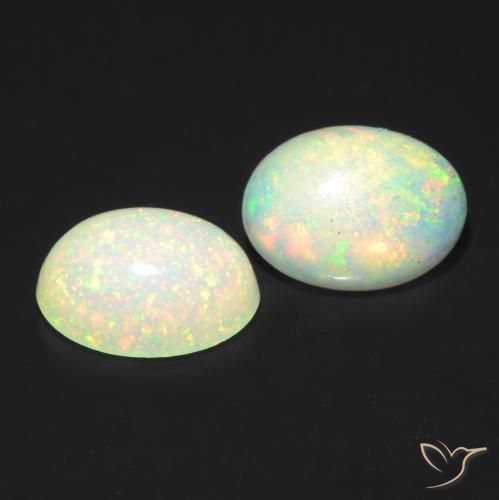 Gemme di Opale Multicolore naturale da 1.00 ct, Ovale, Traslucido