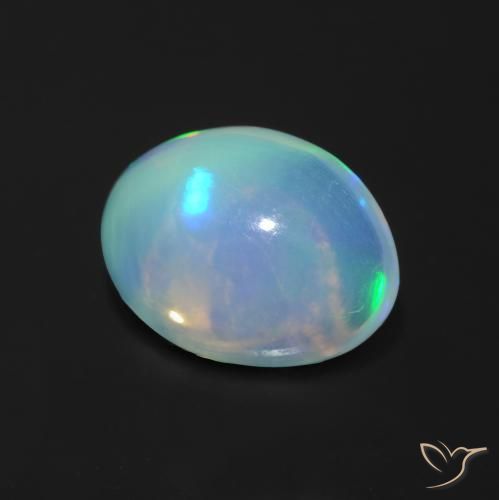 Opale Multicolore naturale da 1.22 ct, Ovale, Trasparente