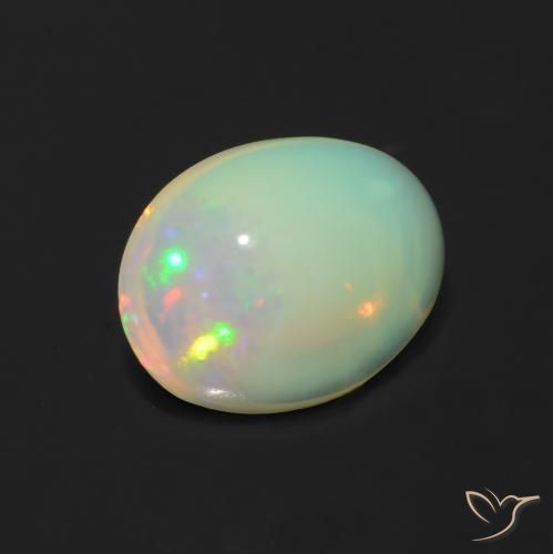 Opale Multicolore naturale da 1.27 ct, Ovale, Trasparente