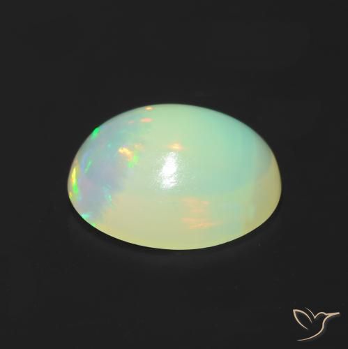 Opale Multicolore naturale da 1.27 ct, Ovale, Trasparente
