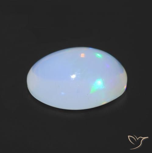 Opale Multicolore naturale da 1.23 ct, Ovale, Trasparente